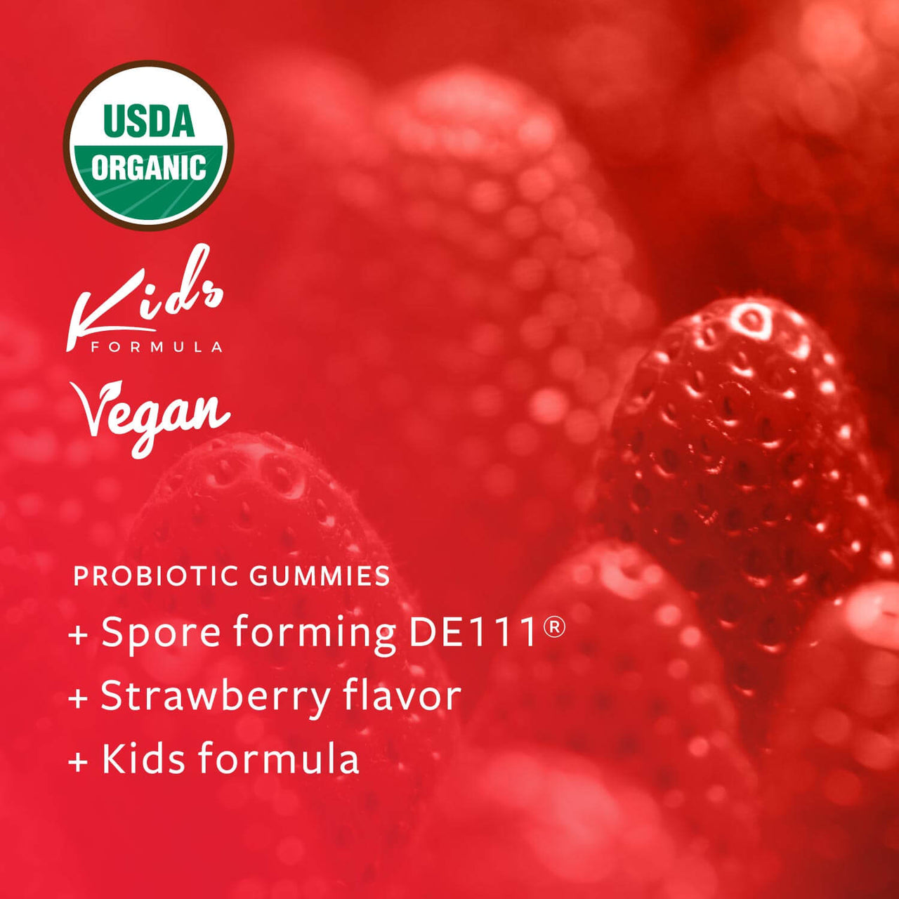 Organic Probiotic Gummies for Kids Digestive Support