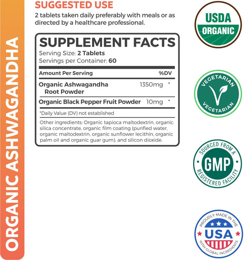 Organic Ashwagandha Tablets