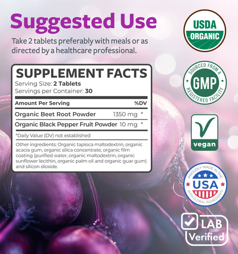 Organic Beet Root Tablets