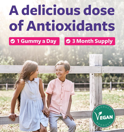 Elderberry Immune Support Gummies For Kids, Raspberry