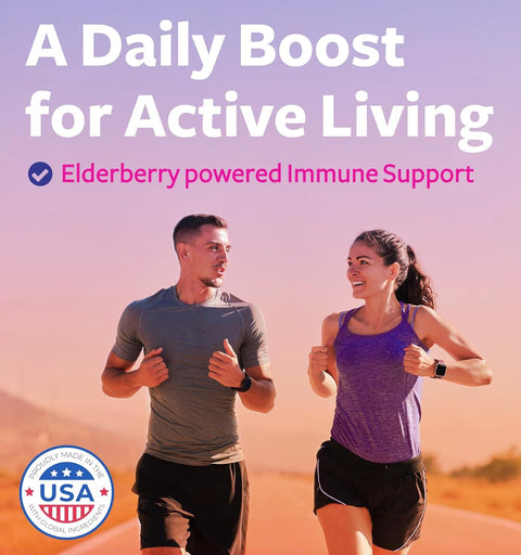 Elderberry Gummies for Adults Immune Support Supplement