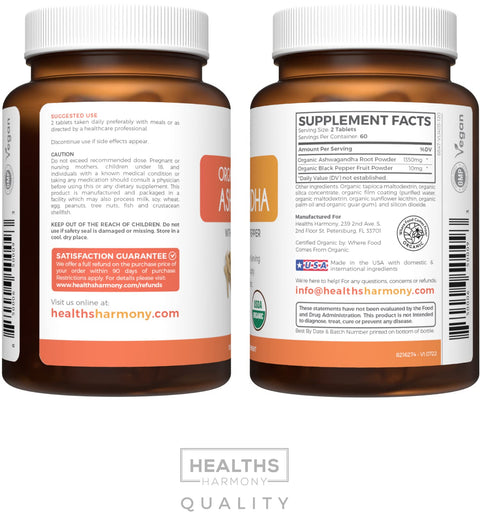 Organic Ashwagandha Tablets