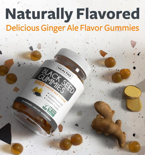 Blackseed Gummies, Ginger Ale